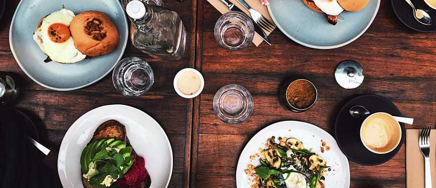 Farm to table breakfast in Australia