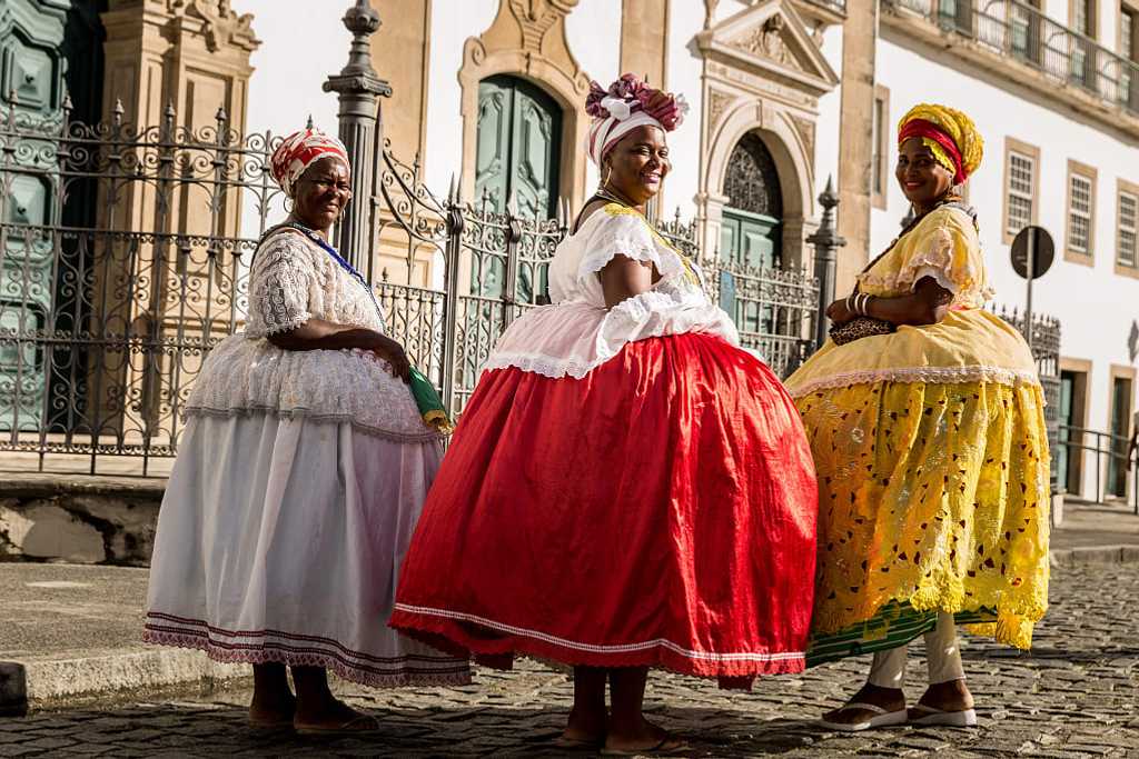 Baianas in Salvador de Bahia, Brazil.