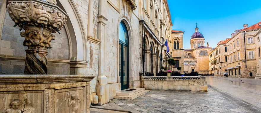 The cobblestone streets of Dubrovnik's winding alleys will make you fall in love with Croatia forever. The cobblestone streets of Dubrovnik's winding alleys will make you fall in love with Croatia forever.