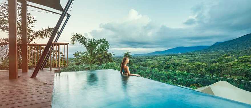 Panoramic view from resort in Costa Rica