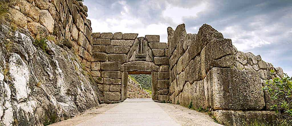 Lion Gate, Mycenae, Greece.