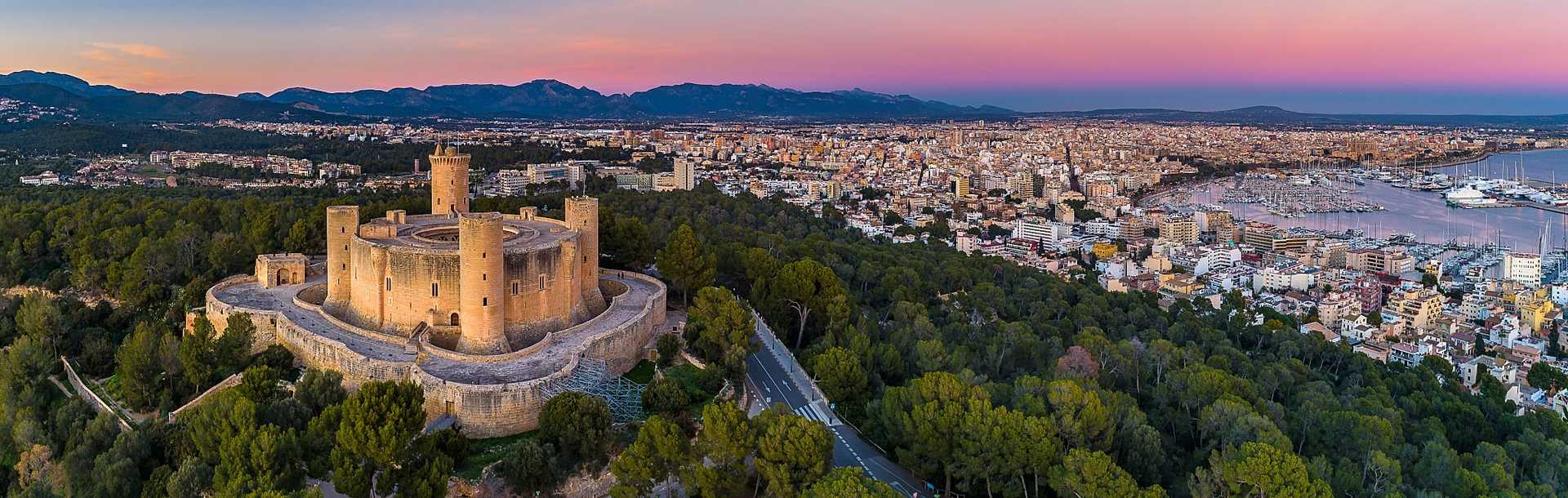 Bellver castle in Palma on the Spanish island of Mallorca