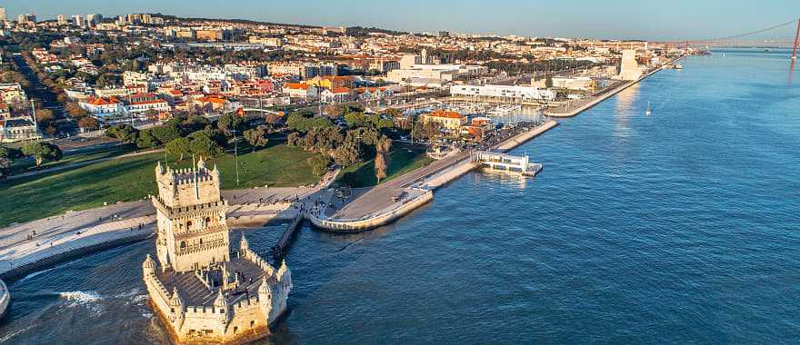 Stunning views of Lisbon's waterfront and Belém Tower.