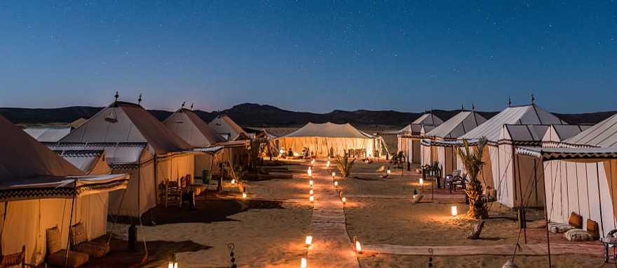 Luxury camp under the stars in Merzouga, Morocco Luxury camp under the stars in Merzouga, Morocco