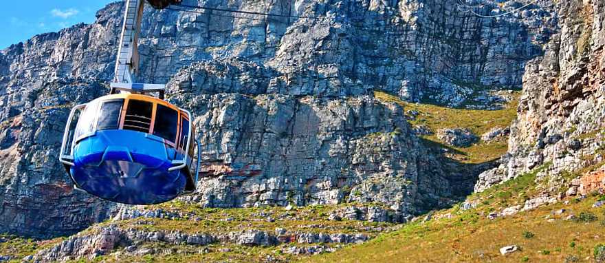 The Table Mountain Aerial Cableway in Cape Town, South Africa