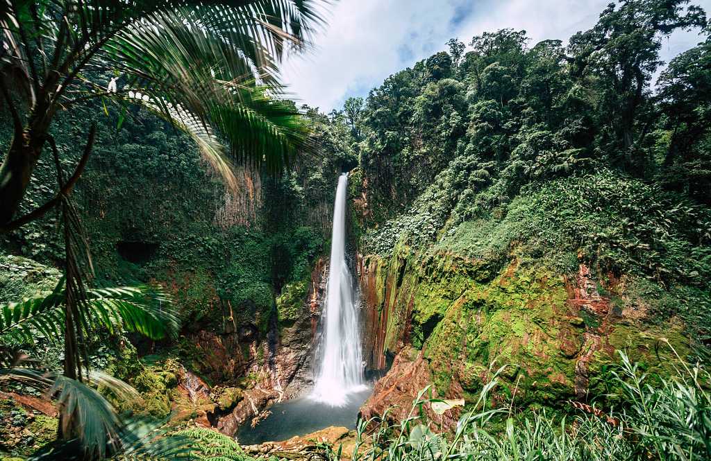 Catarata del Toro waterfall in the Central Valley, Costa Rica
