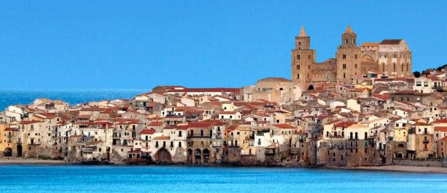 Shoreline of Cefalu in Sicily