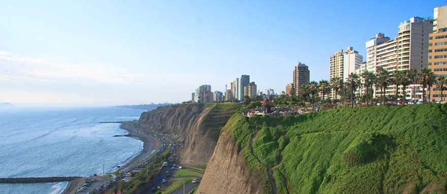 Beach view of Miraflores in Lima, Peru. Beach view of Miraflores in Lima, Peru.