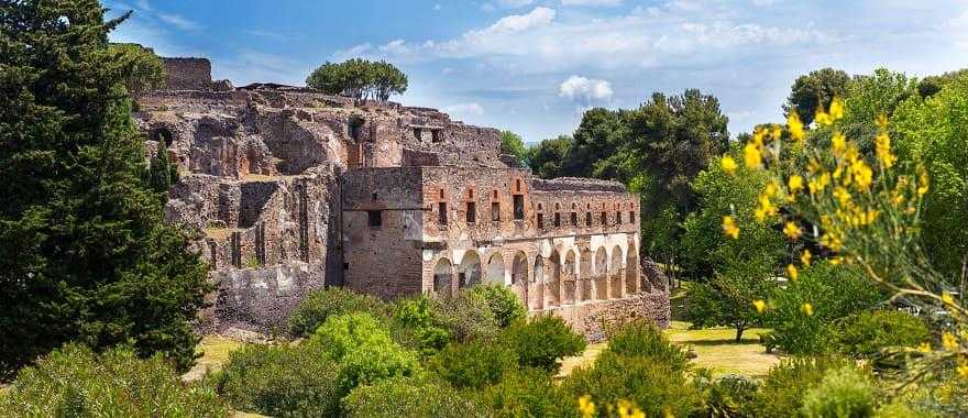 The ruins of Pompeii in Italy