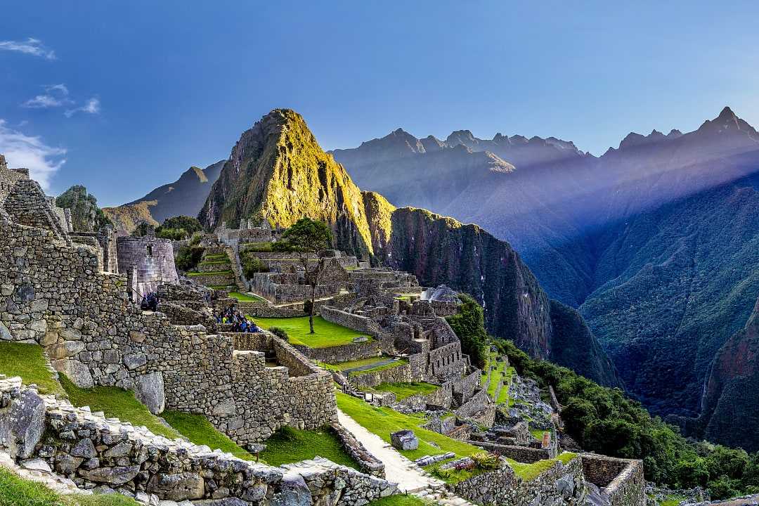 The great Inca city of Machu Picchu in Peru