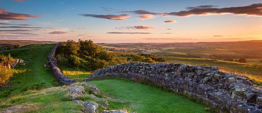 Hadrian's Wall, one of the most remote outposts of the ancient Roman empire. Hadrian's Wall, one of the most remote outposts of the ancient Roman empire.