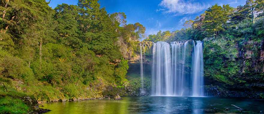 A waterfall in Kerikeri in New Zealand. A waterfall in Kerikeri in New Zealand.