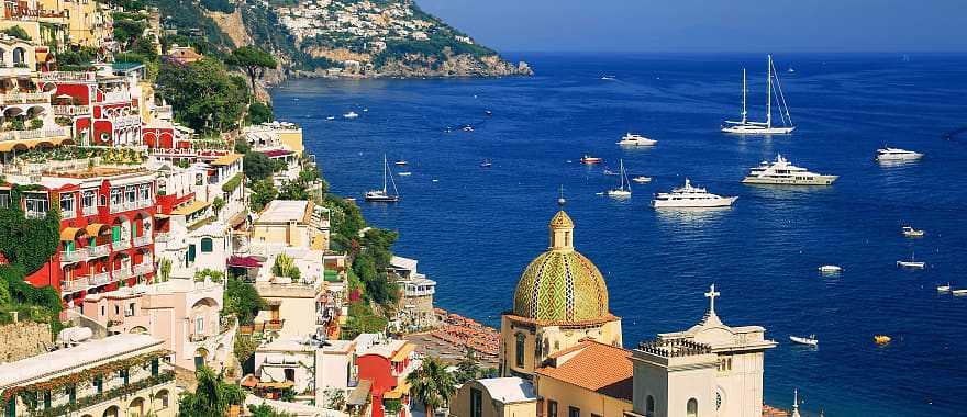 Town of Positano on the Amalfi Coast, Italy