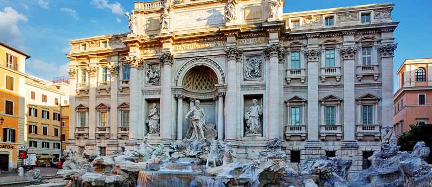 Trevi Fountain the largest fountain in Rome, Italy