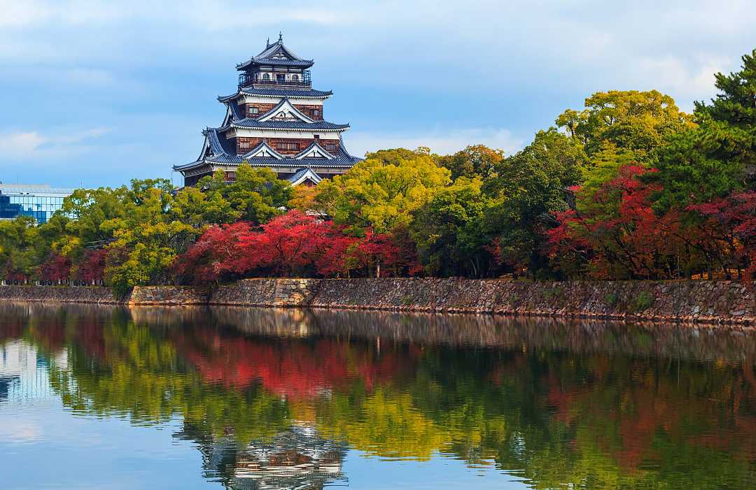 Hiroshima Castle in Japan