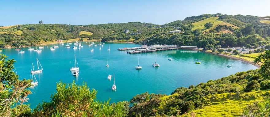 Beautiful bay on Waiheke Island in New Zealand Beautiful bay on Waiheke Island in New Zealand