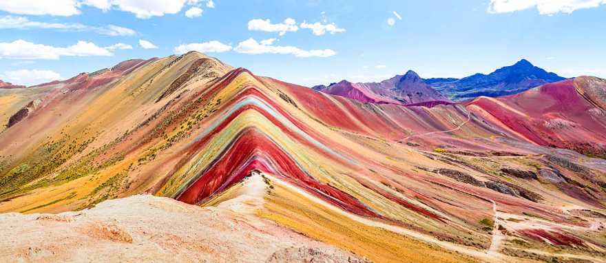Vinicunca, or Rainbow mountain, near Cusco, Peru