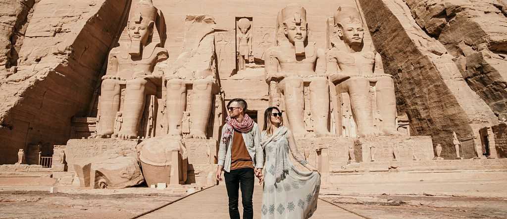Great Temple of Ramses II at Abu Simbel in Aswan, Egypt. Great Temple of Ramses II at Abu Simbel in Aswan, Egypt.
