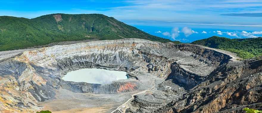 Laguna Caliente, an active crater of Poas volcano in Costa Rica Laguna Caliente, an active crater of Poas volcano in Costa Rica