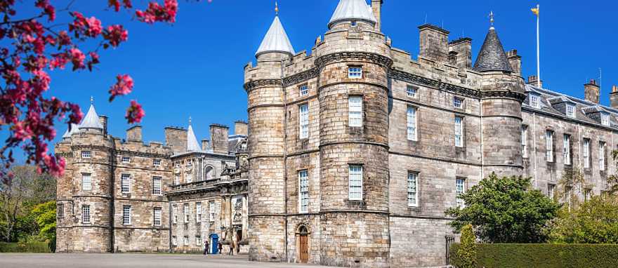 Palace of Holyroodhouse, residence of the Queen in Edinburgh. Palace of Holyroodhouse, residence of the Queen in Edinburgh.