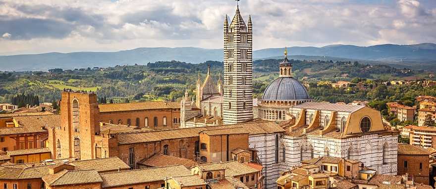Walk the cobbled streets of historic Siena to explore the preserved walls, palaces and the untouched cathedral. Walk the cobbled streets of historic Siena to explore the preserved walls, palaces and the untouched cathedral.