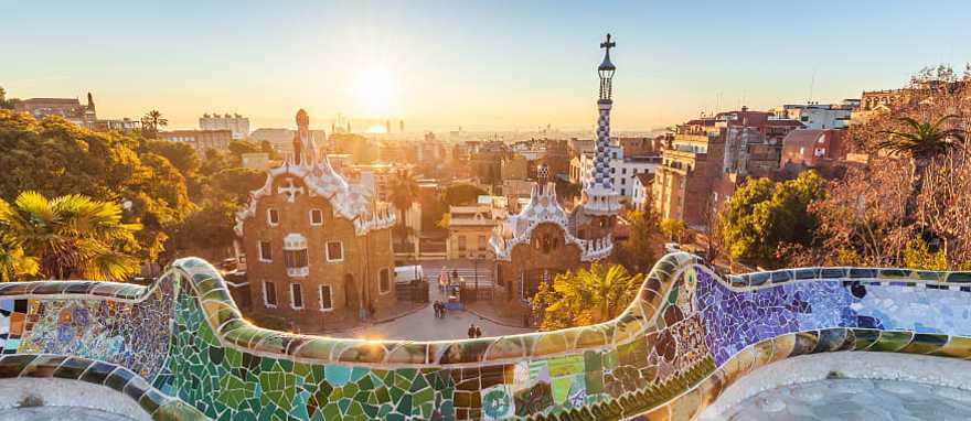 Park Guell in Barcelona, Spain. Park Guell in Barcelona, Spain.