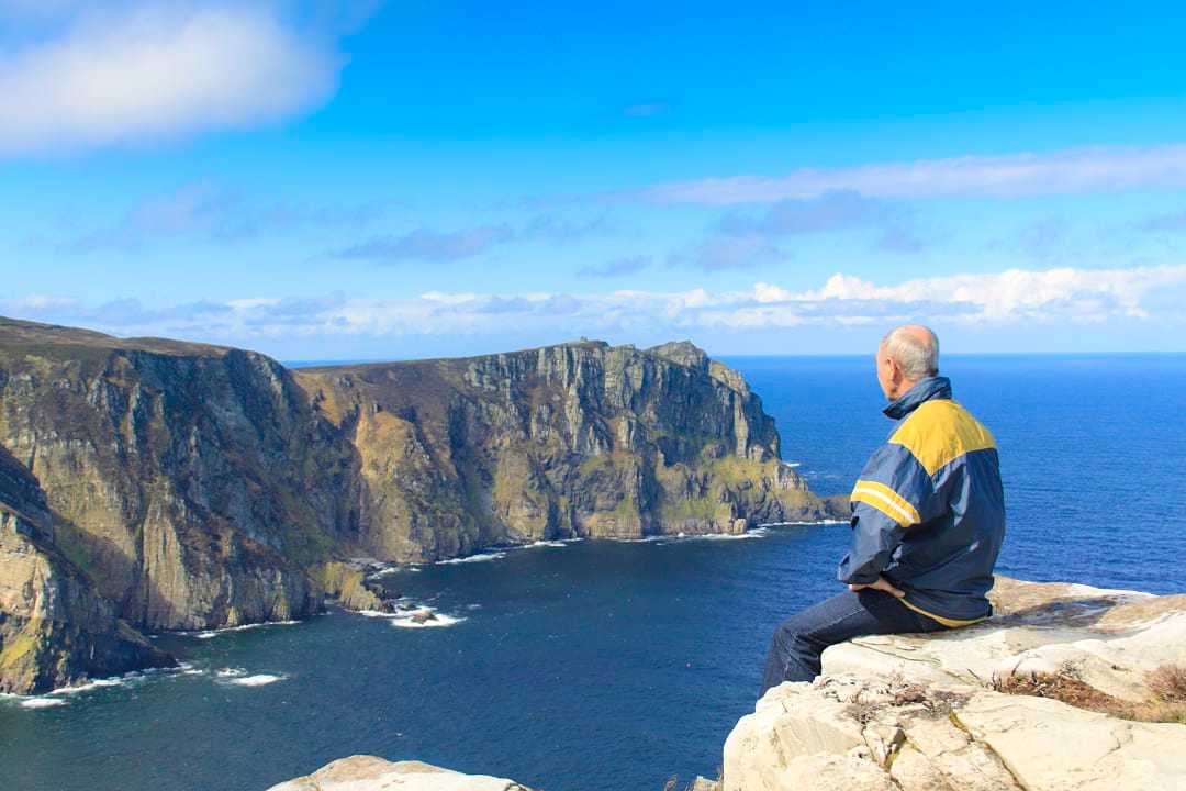 Senior at Horn Head peninsula in Donegal County, Ireland