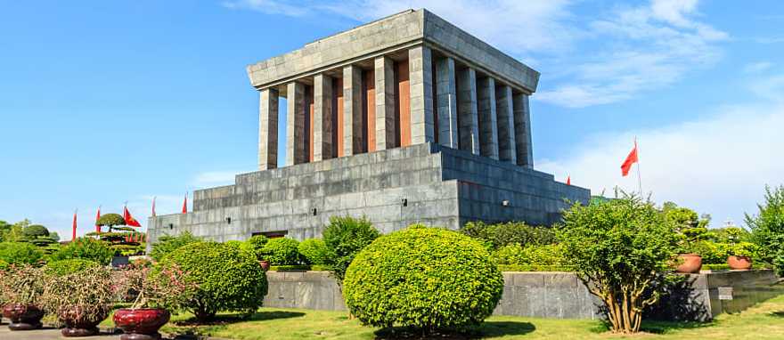 Ho Chi Minh Mausoleum in Hanoi, Vietnam.