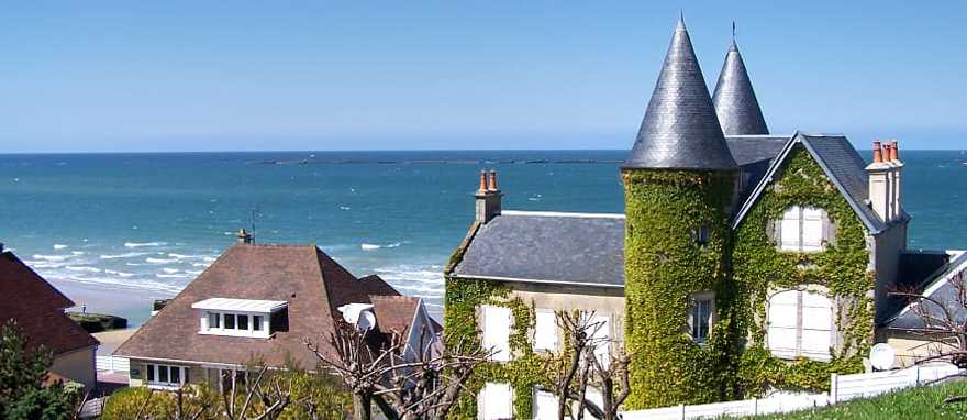 Norman Manor in English Channel, Normandy, France Norman Manor in English Channel, Normandy, France