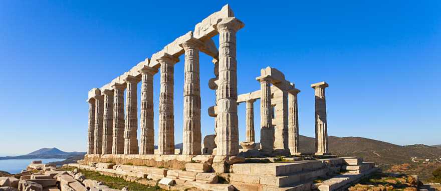 Poseidon Temple at Cape Sounion in Greece Poseidon Temple at Cape Sounion in Greece