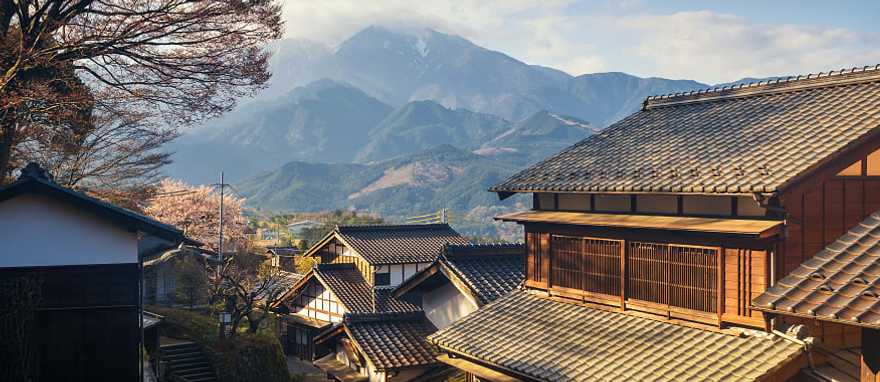 Visit Magome, a postal town on the Nakasendo Trail known as the Road Through the Mountains. Visit Magome, a postal town on the Nakasendo Trail known as the Road Through the Mountains.