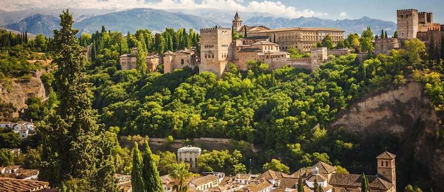 Arabic fortress of Alhambra in Granada, Spain