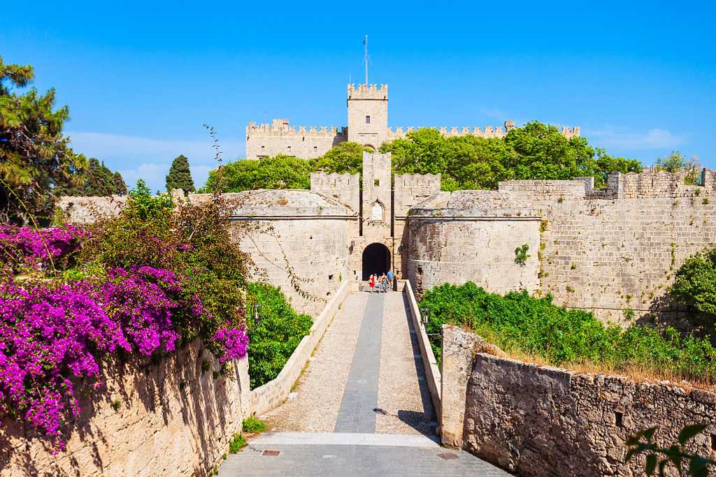 Castle Of The Old Town in Rhodes, Greece