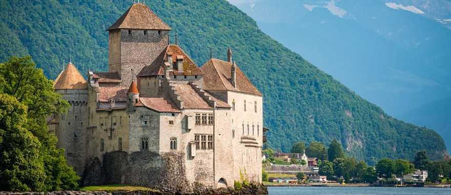 Chillon Castle on lake Geneva, Switzerland Chillon Castle on lake Geneva, Switzerland