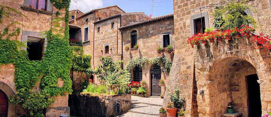 Wander the beautiful streets and ancient city walls as you visit the towns of the Lazio region.