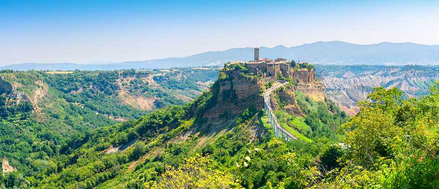 The village of Civita di Bagnoregio in Orvieto.