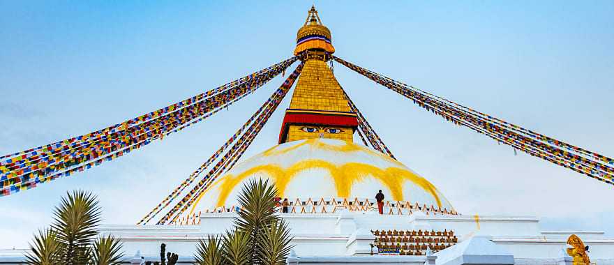 Boudhanath stupa in Kathmandu, Nepal 