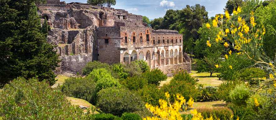 Explore the ancient Roman city of Pompeii, near Naples
