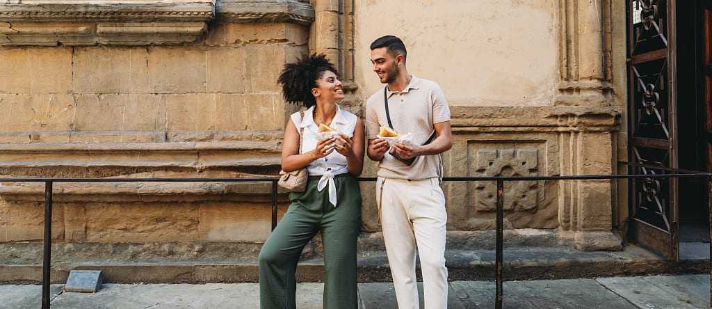 Couple in Florence, Italy. Couple in Florence, Italy.