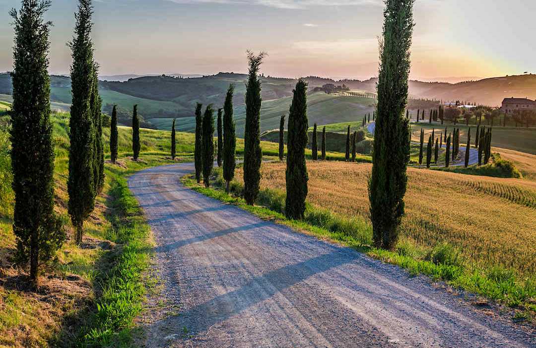 Val d'Orcia hills, Tuscany.