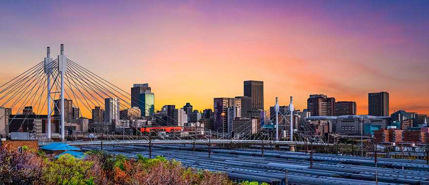 Nelson Mandela Bridge in Johannesburg, South Africa