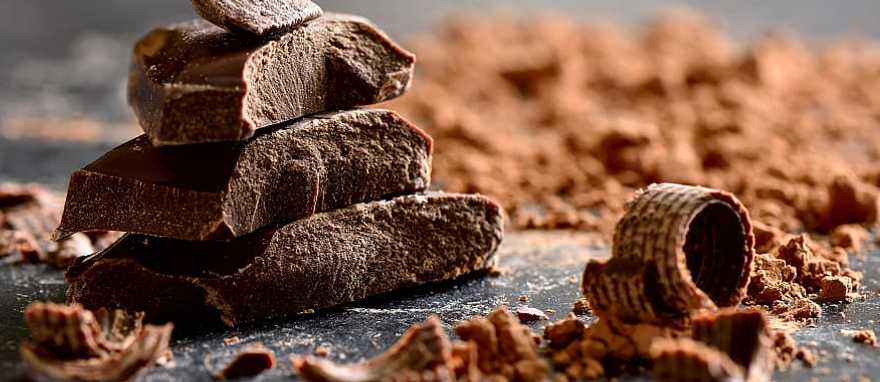 Dark chocolate made at a cooking class in Umbria, Italy Dark chocolate made at a cooking class in Umbria, Italy