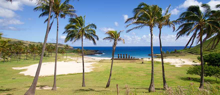 Anakena Beach, Easter Island, Chile