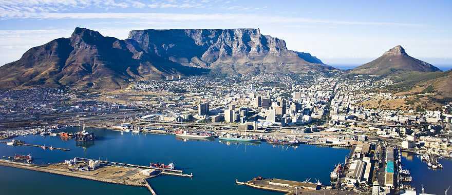 View of Table Mountain in Cape Town, South Africa