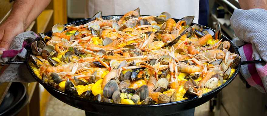 Traditional Spanish paella Traditional Spanish paella