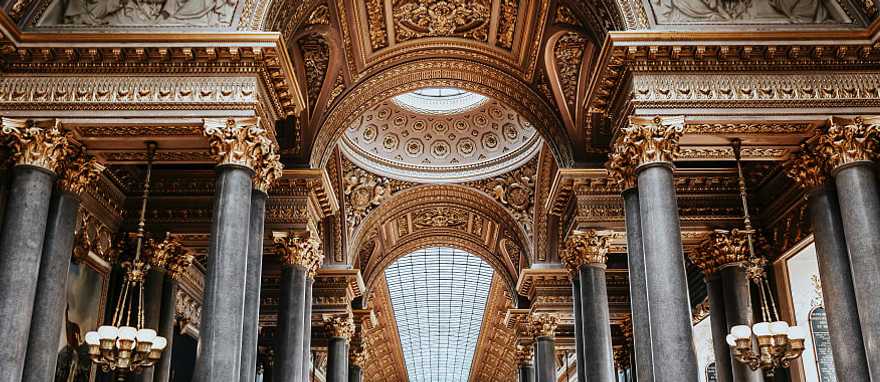 Palace of Versailles in France. Palace of Versailles in France.