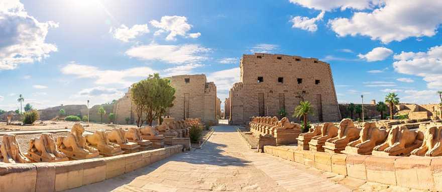 Sphinx alley in Karnak temple complex, Luxor, Egypt Sphinx alley in Karnak temple complex, Luxor, Egypt