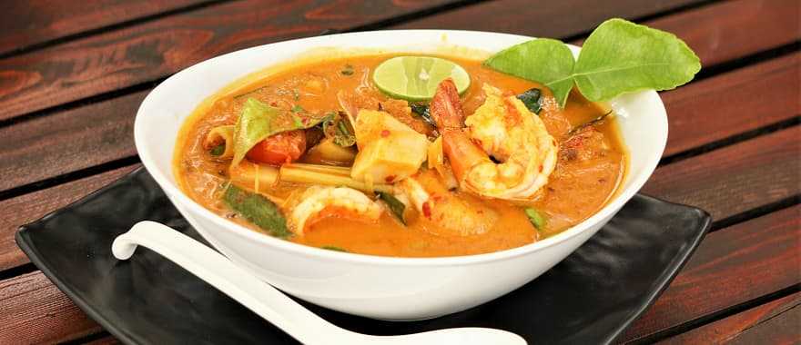 Thai Tom Yam Koong Soup bowl