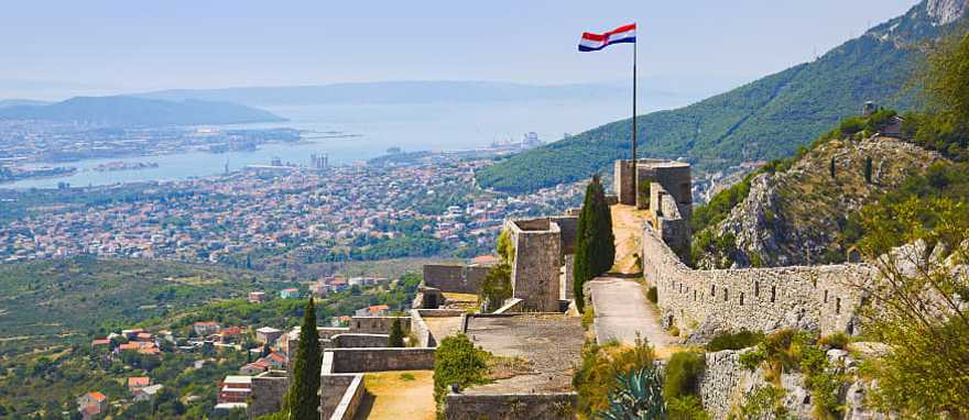 Old fortress in Split, Croatia.