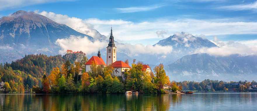 Title Text Wine and Alpine Splendor Tour in Central Europe Bled Castle in Slovenia.